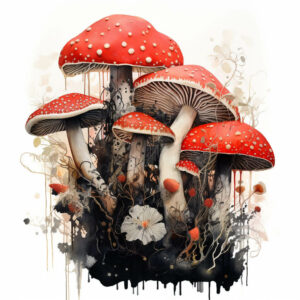 mycobowen_a_hand-painted_masterful_art_painting_of_mushroom_clu_d0ccb58d-f8bd-4fea-ab0c-180e7120e73f