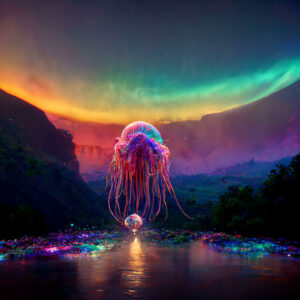mycobowen_a_massive_rainbow_colored_jellyfish_with_long_flowing_5920f2b7-9cd0-4dc0-97b3-bd195d9a734b